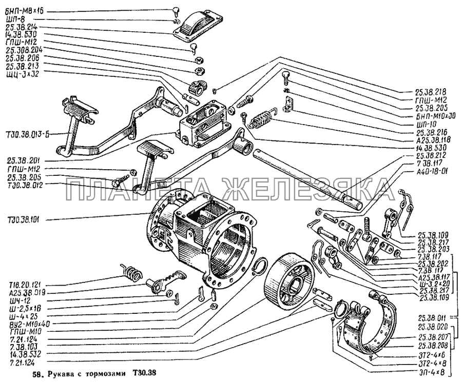 Рукава с тормозами Т-25А