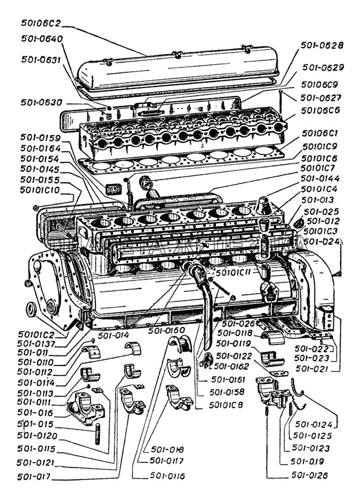 Блок цилиндров ЗИС-101