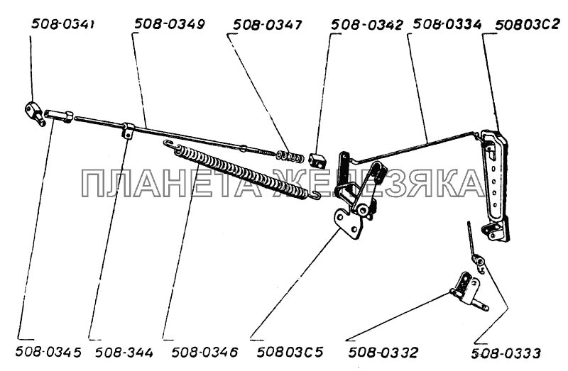 Управление газом ЗИС-101