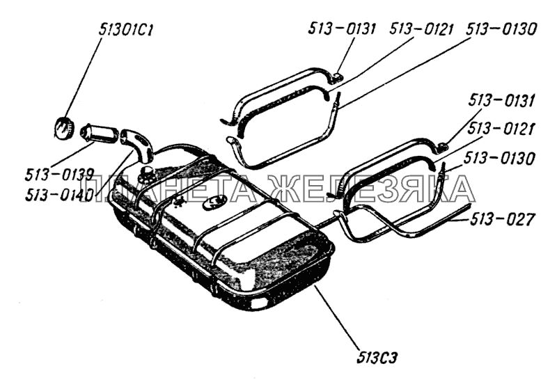 Бак бензиновый ЗИС-101