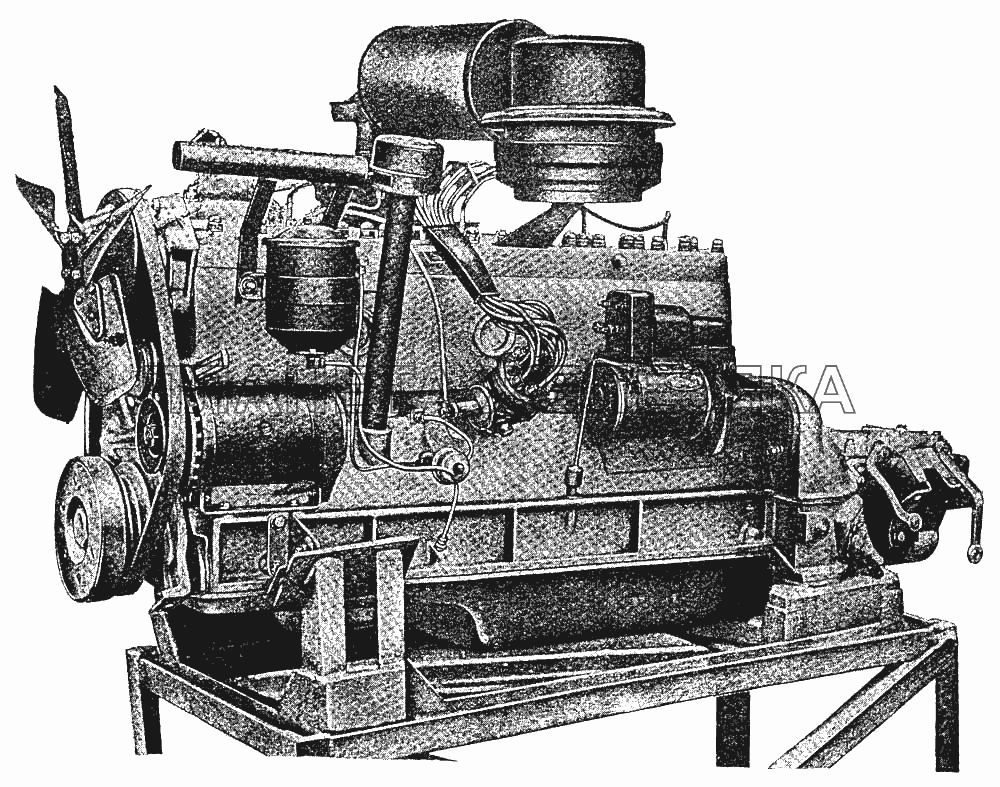 Двигатель в сборе ЗИС-110