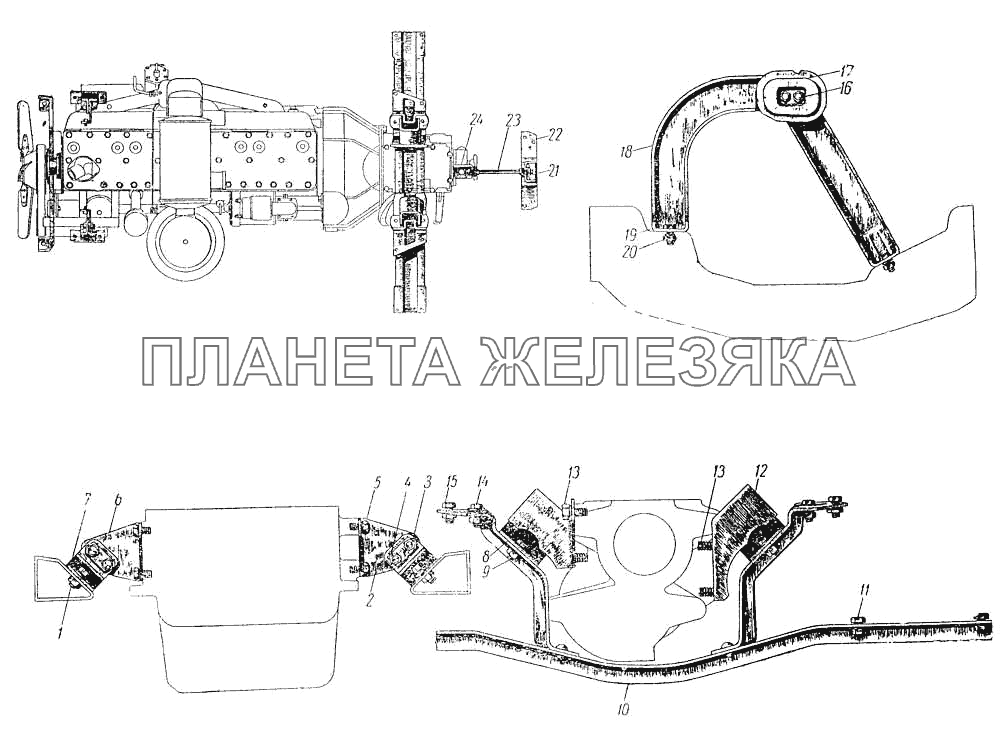 Подвеска двигателя ЗИС-110