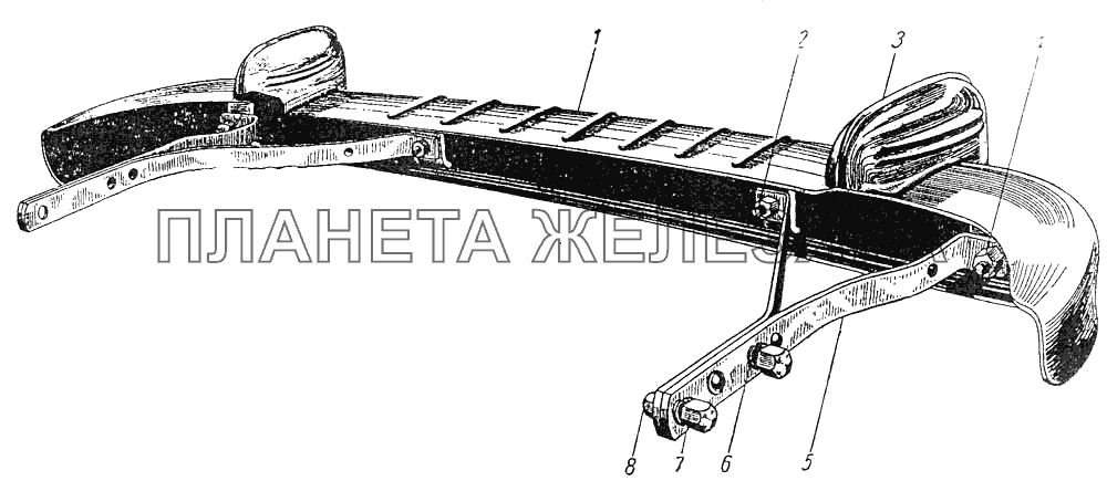 Буфер задний ЗИС-110