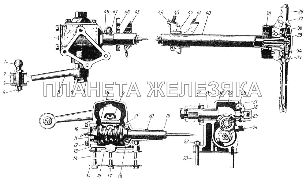 Рулевое управление ЗИС-110