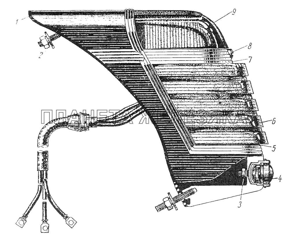 Фонарь задний ЗИС-110