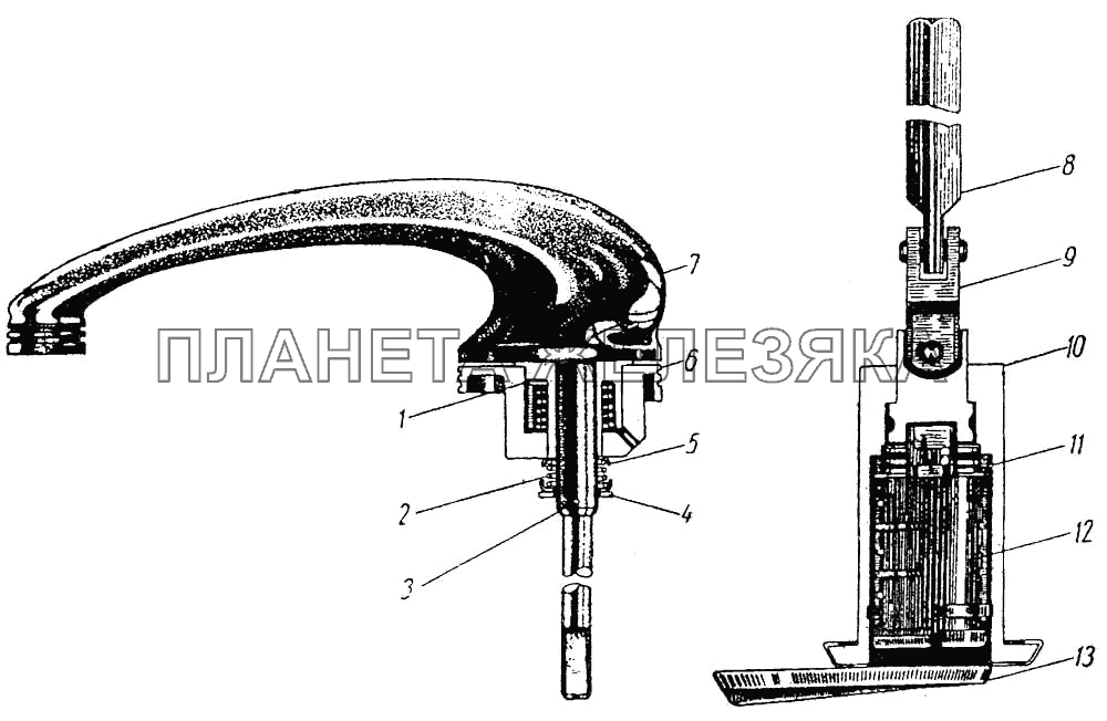 Ручка двери ЗИС-110