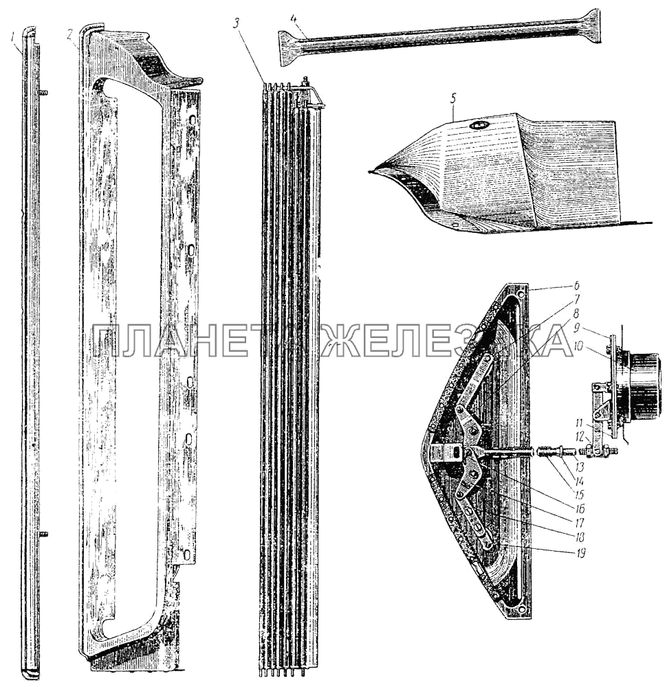 Облицовка радиатора ЗИС-110