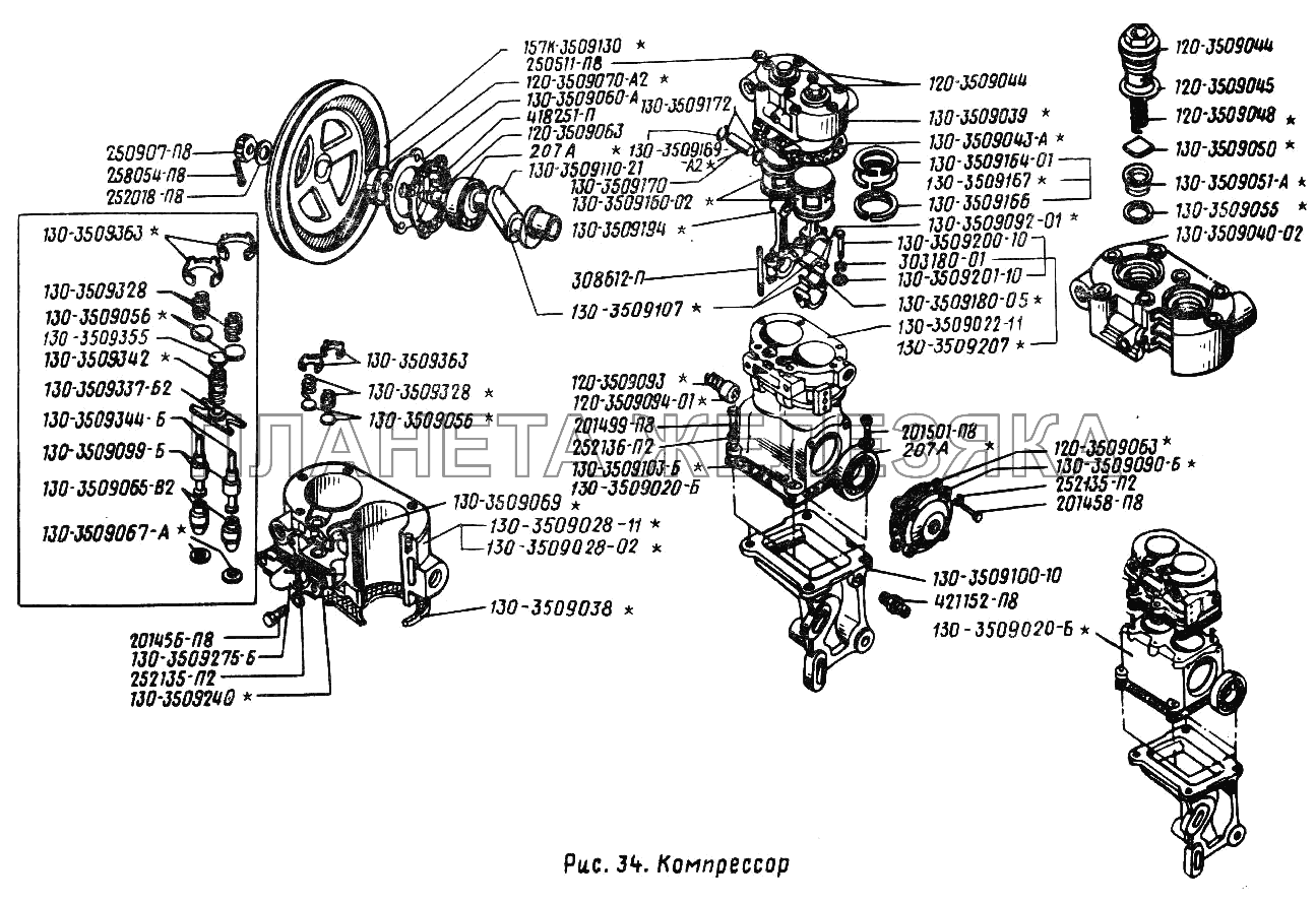 Компрессор ЗИЛ-431410 (130)