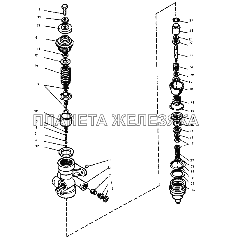 Регулятор давления ЗИЛ-43272Н, 43273Н