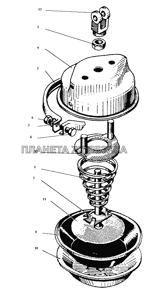 Тормозная камера ЗИЛ-43272Н, 43273Н