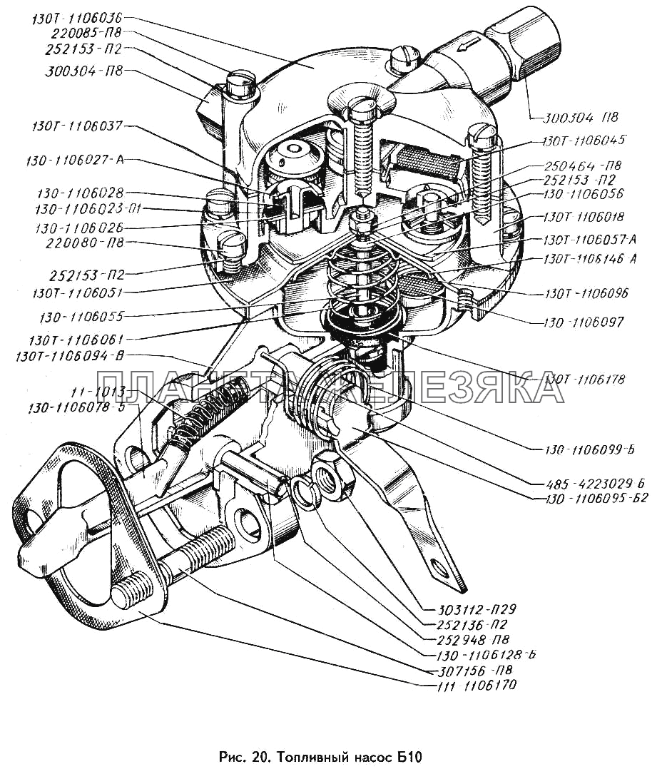 Топливный насос Б10 ЗИЛ-442160