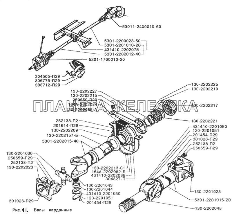 Валы карданные ЗИЛ-5301