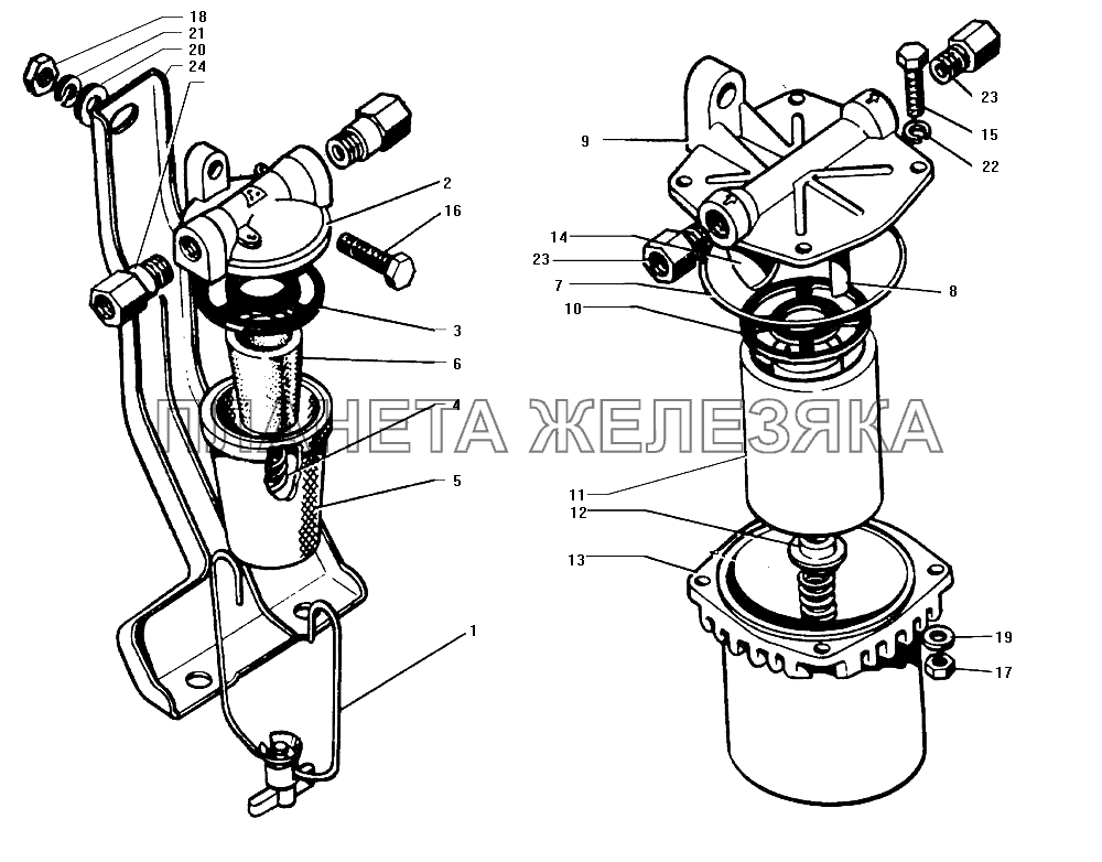 Фильтр тонкой очистки топлива ЗИЛ-130