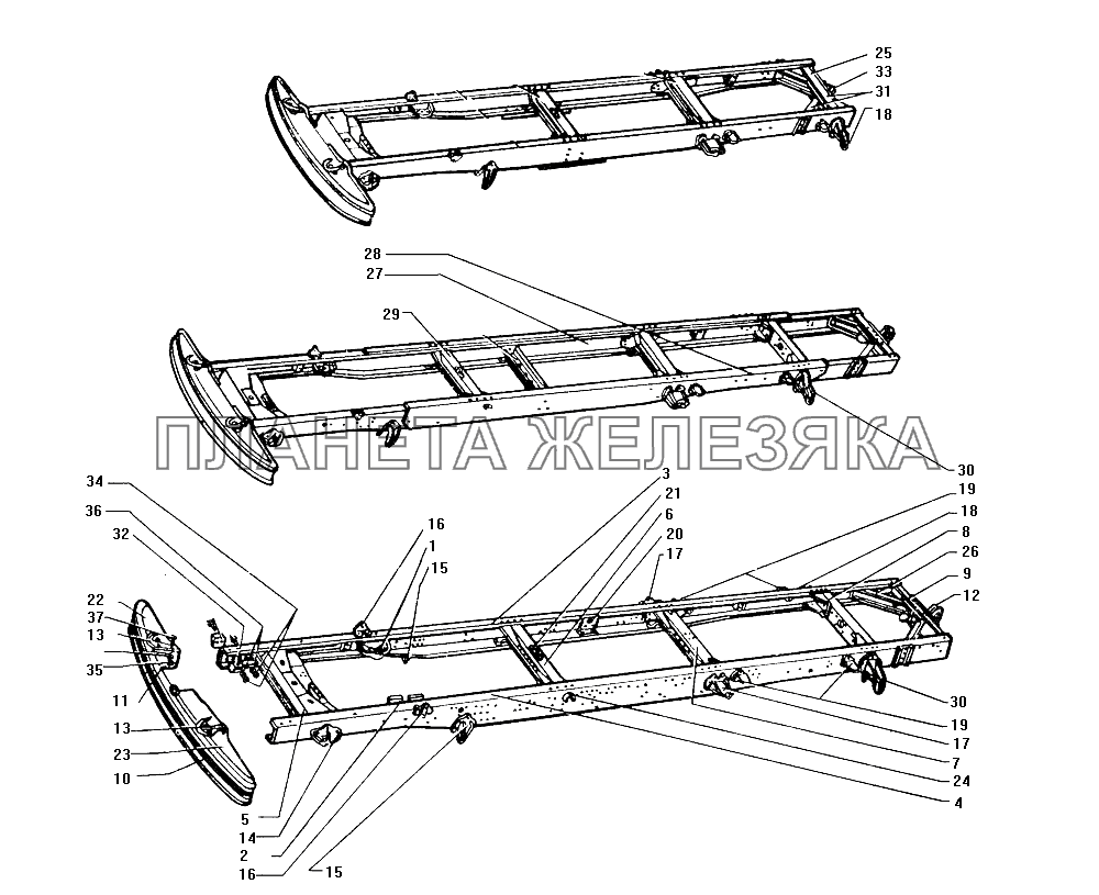 Рама ЗИЛ-130